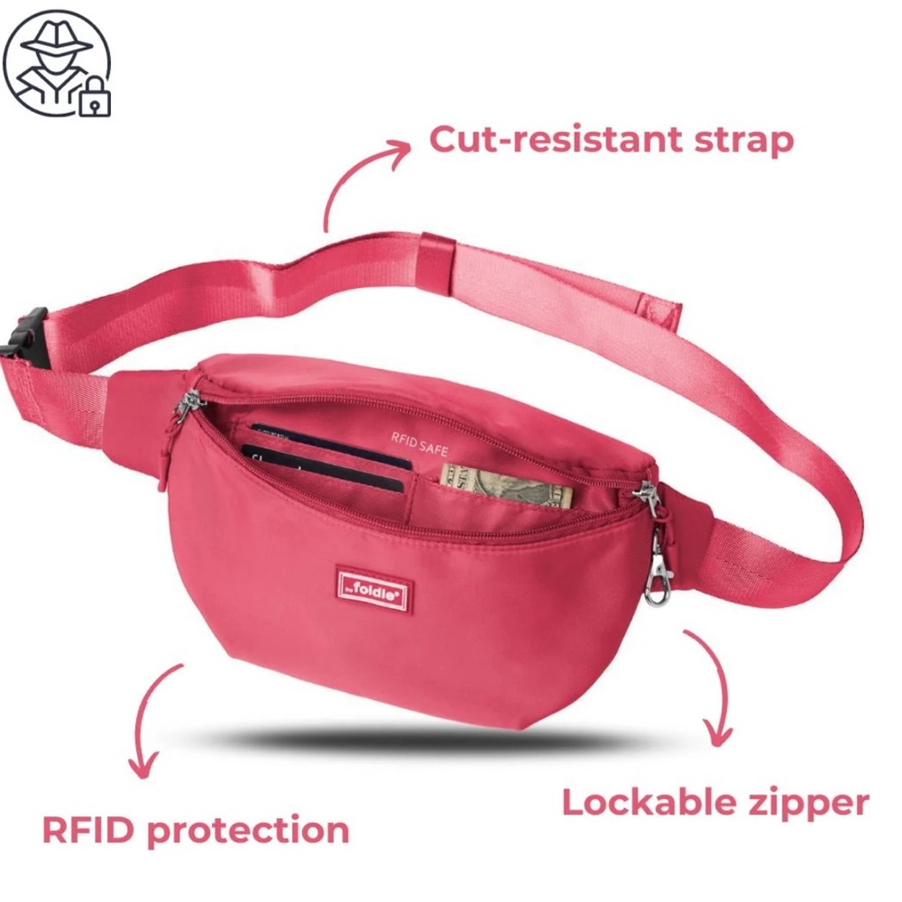 [The Foldie] Pink and Army Green Crosabody Bags